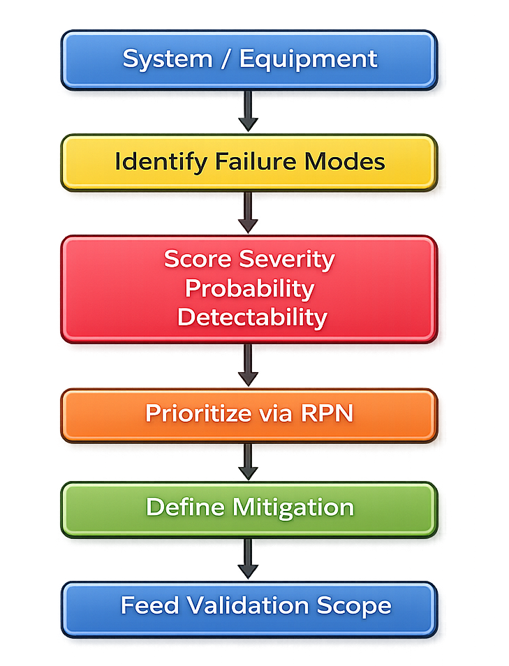 Failure Mode and Events Analysis Process Flow