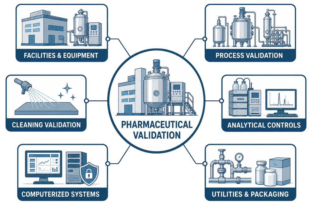 Pharmaceutical validation requirements under 21 CFR Part 211