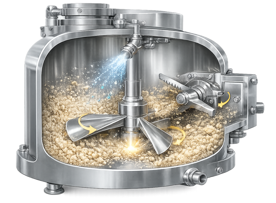 High Shear Granulator Mixing Assembly